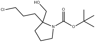 tert-butyl 2-(3-chloropropyl)-2-(hydroxyMethyl)pyrrolidine-1-carboxylate Structure