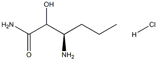 (3R)-3-aMino-2-hydroxyhexanaMide hydrochloride Struktur