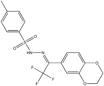 (Z)-N'-(1-(2,3-dihydrobenzo[b][1,4]dioxin-6-yl)-2,2,2-trifluoroethylidene)-4-Methylbenzenesulfonohydrazide