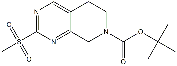 2-Methanesulfonyl-5,8-dihydro-6H-pyrido[3,4-d]pyriMidine
-7-carboxylic acid tert-butyl ester Structure
