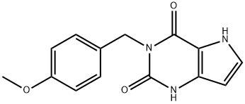 3-(4-Methoxybenzyl)-4a,5-dihydro-1H-pyrrolo[3,2-d]pyriMidine-2,4(3H,7aH)-dione Struktur