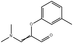 (E)-3-(diMethylaMino)-2-(M-tolyloxy)acrylaldehyde Structure