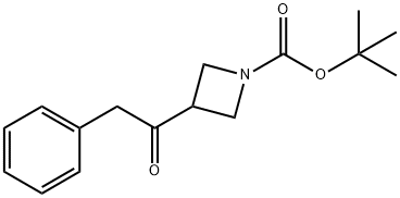 tert-butyl 3-(2-phenylacetyl)azetidine-1-carboxylate Struktur