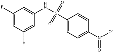 N-(3,5-二氟苯)-4-硝基苯磺酰胺, 738-67-0, 结构式