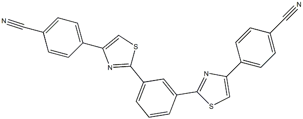 1,3-Bis[4-(4-cyanophenyl)-2-thiazolyl]benzene, 97%|1,3-Bis[4-(4-cyanophenyl)-2-thiazolyl]benzene, 97%