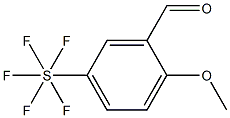 2-甲氧基-5-(五氟硫代)苯甲醛,97%, , 结构式