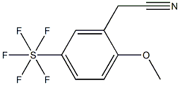 2-Methoxy-5-(pentafluorothio)phenylacetonitrile, 97% Struktur