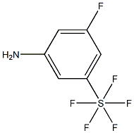 3-Fluoro-5-(pentafluorothio)aniline, 97% Structure
