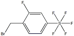 2-Fluoro-4-(pentafluorothio)benzyl broMide, 97% Structure