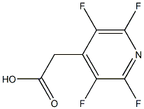 2,3,5,6-Tetrafluoropyridine-4-acetic acid, 98% Structure