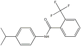 N-(4-异丙基苯)-2-(三氟甲基)苯甲酰胺 结构式