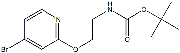 tert-butyl 2-(4-broMopyridin-2-yloxy)ethylcarbaMate Structure