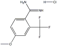4-Methoxy-2-(trifluoroMethyl)benzaMidine hydrochloride Struktur