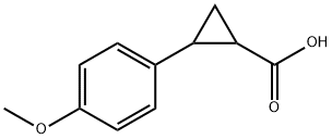 2-(4-Methoxy-phenyl)-cyclopropanecarboxylic acid Struktur