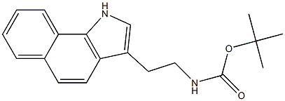 [2-(1H-Benzo[g]indol-3-yl)-ethyl]-carbaMic acid tert-butyl ester Structure