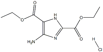 diethyl 4-aMino-1H-iMidazole-2,5-dicarboxylate hydrochloride,,结构式