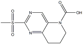2-Methanesulfonyl-7,8-dihydro-6H-pyrido[3,2-d]pyriMidine-5-carboxylic acid Structure