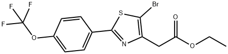 1416437-97-2 ETHYL 2-(5-BROMO-2-(4-(TRIFLUOROMETHOXY)PHENYL)THIAZOL-4-YL)ACETATE