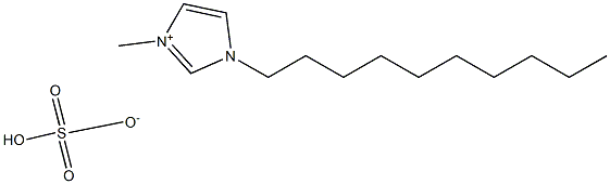 1-癸基-3-甲基咪唑硫酸氢盐,,结构式