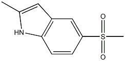 5-Methanesulfonyl-2-Methyl-1H-indole Struktur