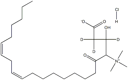 Linoleoyl-L-carnitine-d3 HCl 结构式
