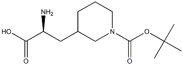 (S)-1-BOC-3-(2-AMINO-2-CARBOXY-ETHYL)PIPERIDINE Struktur