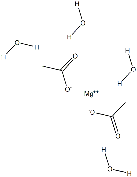 四水醋酸镁,,结构式