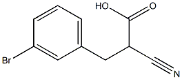 (3-Bromobenzyl)-cyanoacetic acid Struktur