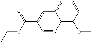 Ethyl-8-methoxyquinoline-3-carboxylate Struktur