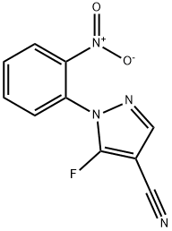 5-fluoro-1-(2-nitrophenyl)-1H-pyrazole-4-carbonitrile Structure
