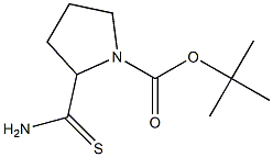 tert-butyl 2-carbamothioylpyrrolidine-1-carboxylate Structure