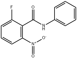 2-Fluoro-6-nitro-N-phenylbenzamide 化学構造式