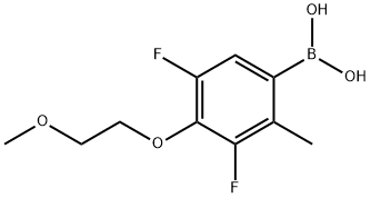 3,5-Difluoro-4-(2-methoxyethoxy)-2-methylphenylboronic acid Struktur