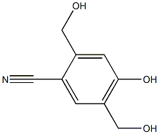 2,5-二甲基-4-羟基苯腈, , 结构式