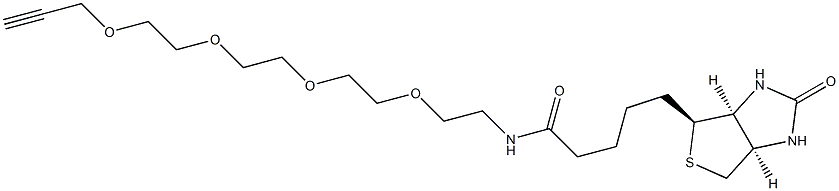 15-[D(+)-BiotinylaMino]-4,7,10,13-tetraoxapentadec-1-yne Structure