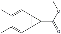 Methyl 3,4-dimethylbicyclo[4.1.0]hepta-2,4-diene-7-carboxylate Struktur