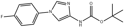 1 - (4 - 氟苯基)- 1H-咪唑-4 - 叔丁基氨基甲酸, 1416373-44-8, 结构式