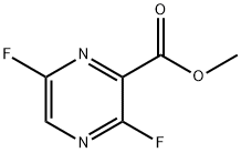 3,6-二氟-吡嗪-2-羧酸甲酯, 356783-26-1, 结构式