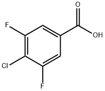 4-chloro-3,5-difluorobenzoic acid Struktur