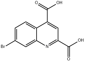 7-BROMOQUINOLINE-2,4-DICARBOXYLIC ACID Structure