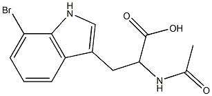 2-acetaMido-3-(7-broMo-1H-indol-3-yl)propanoic acid Structure