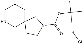 tert-butyl 2,7-diazaspiro[4.5]decane-2-carboxylate hydrochloride Structure