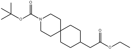 tert-butyl 9-(2-ethoxy-2-oxoethyl)-3-azaspiro[5.5]undecane-3-carboxylate|tert-butyl 9-(2-ethoxy-2-oxoethyl)-3-azaspiro[5.5]undecane-3-carboxylate