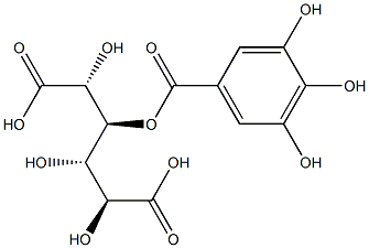 3-O-没食子酰粘酸,143202-36-2,结构式