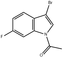 1-Acetyl-3-broMo-6-fluoroindole Structure