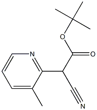tert-butyl 2-cyano-2-(3-Methylpyridin-2-yl)acetate Structure