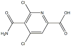 5-carbaMoyl-4,6-dichloropicolinic acid Structure
