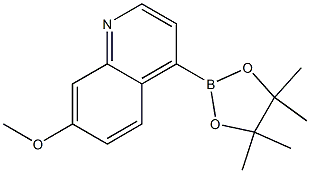 7-Methoxy-4-(4,4,5,5-tetraMethyl-1,3,2-dioxaborolan-2-yl)quinoline 结构式