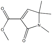 Methyl 1,5,5-triMethyl-2-oxo-2,5-dihydro-1H-pyrrole-3-carboxylate Structure