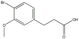Benzenepropanoic acid, 4-broMo-3-Methoxy- Structure